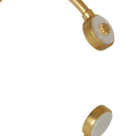 NWT Tory Burch Kira Semi-Precious Gold Cuff Bracelet, Mother Of Pearl - Picture 5 of 7